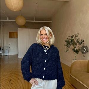 Sophie the Label Navy Blue Women's Sweater